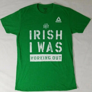 Reebok "Irish I Was Working Out" Green Mens